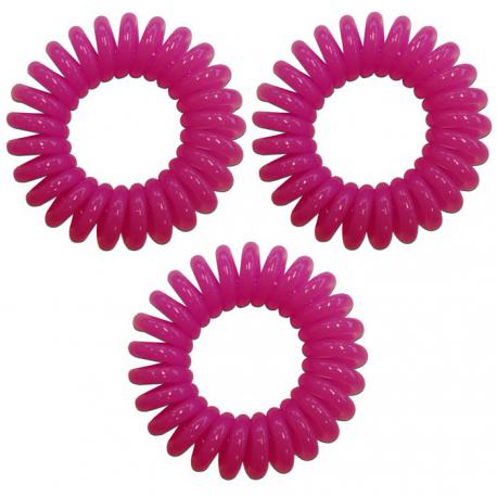 Spirálové gumičky do vlasů růžové