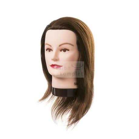 Cvičná hlava Lucy přírodní vlasy 20 - 30 cm 04910