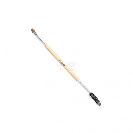 Kosmetický štětec zkosený se spirálkou 09074