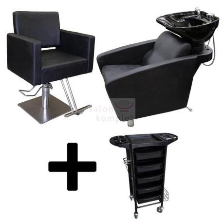 Kadeřnický set Forte + Contesa hnědá natur